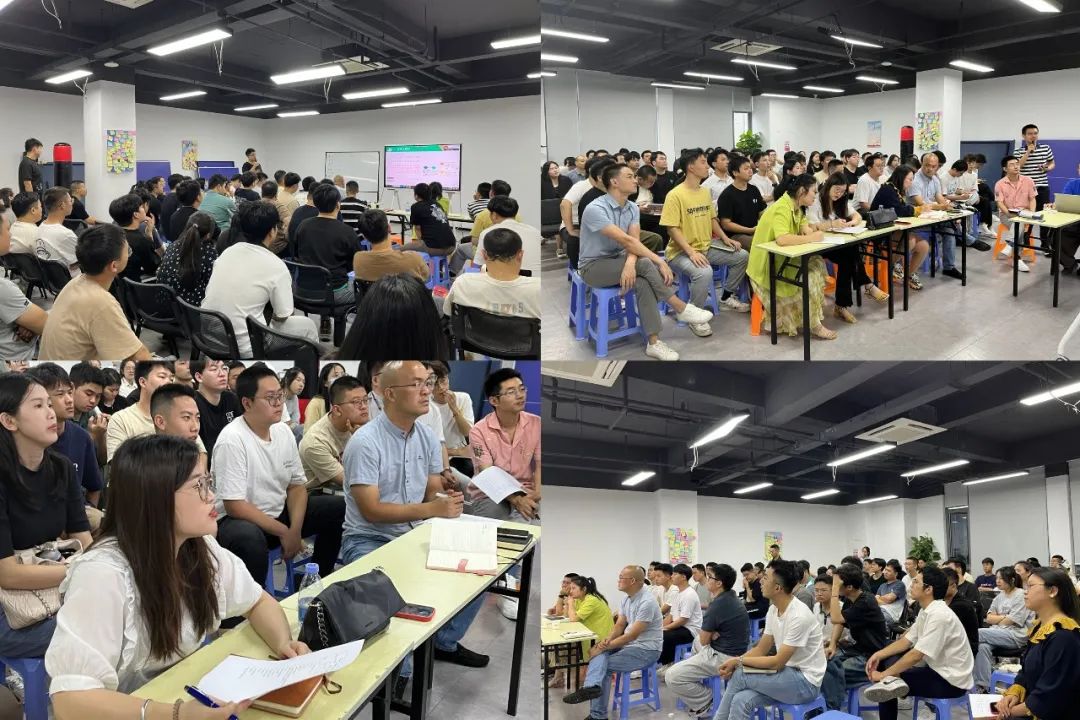 伙伴們很認真地聆聽，并進行記錄